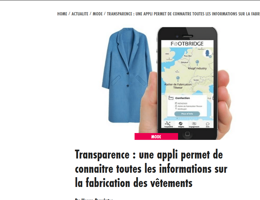 Transparence : une appli permet de connaitre toutes les informations sur la fabrication des vêtements